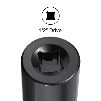 Harfington Square Drive 6-Point Impact Socket, CR-V Steel, Shallow SAE Sizes