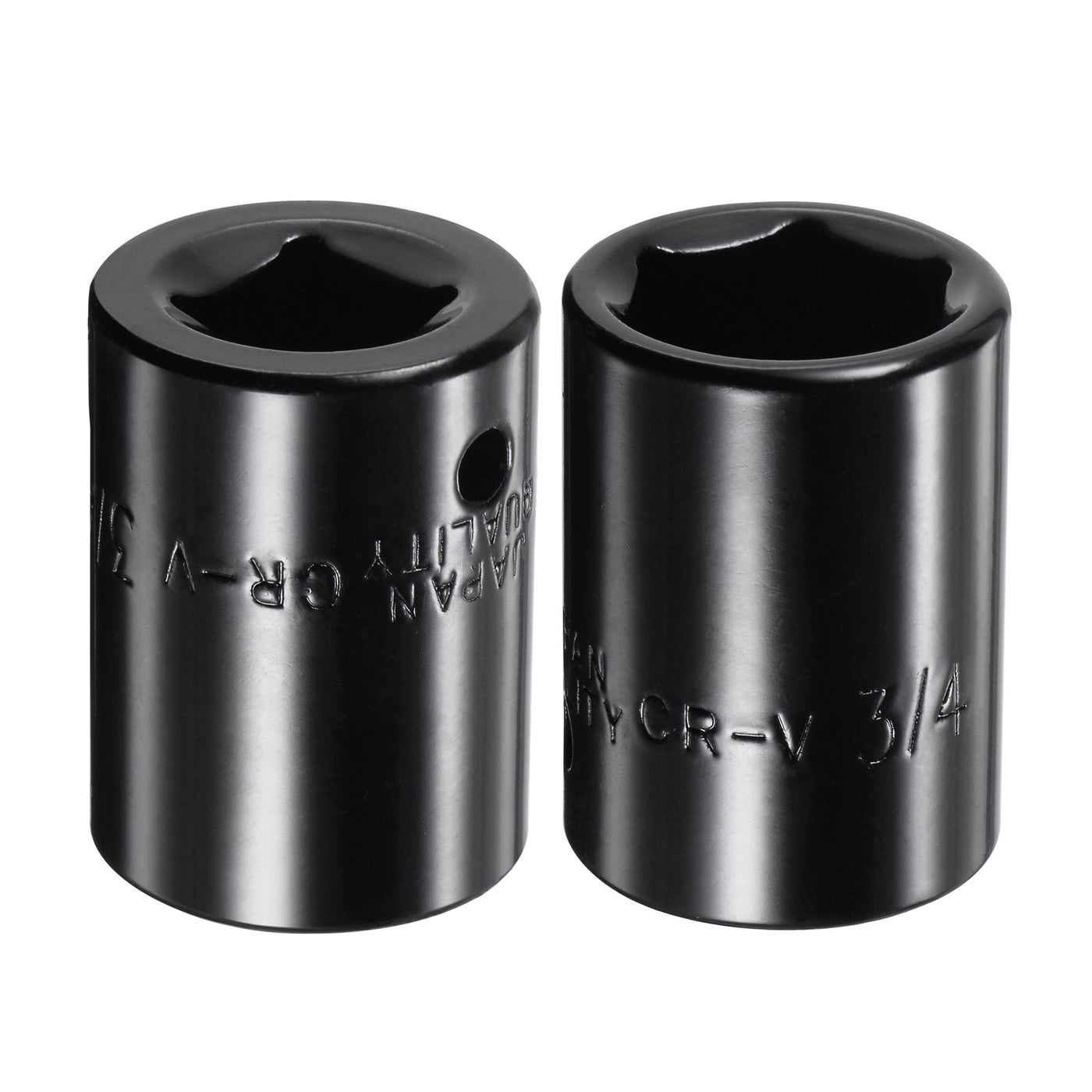 Harfington Square Drive 6-Point Impact Socket, CR-V Steel, Shallow SAE Sizes