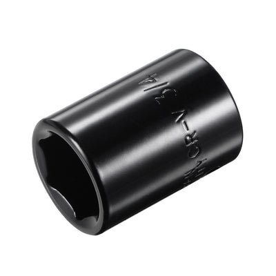 Harfington Square Drive 6-Point Impact Socket, CR-V Steel, Shallow SAE Sizes