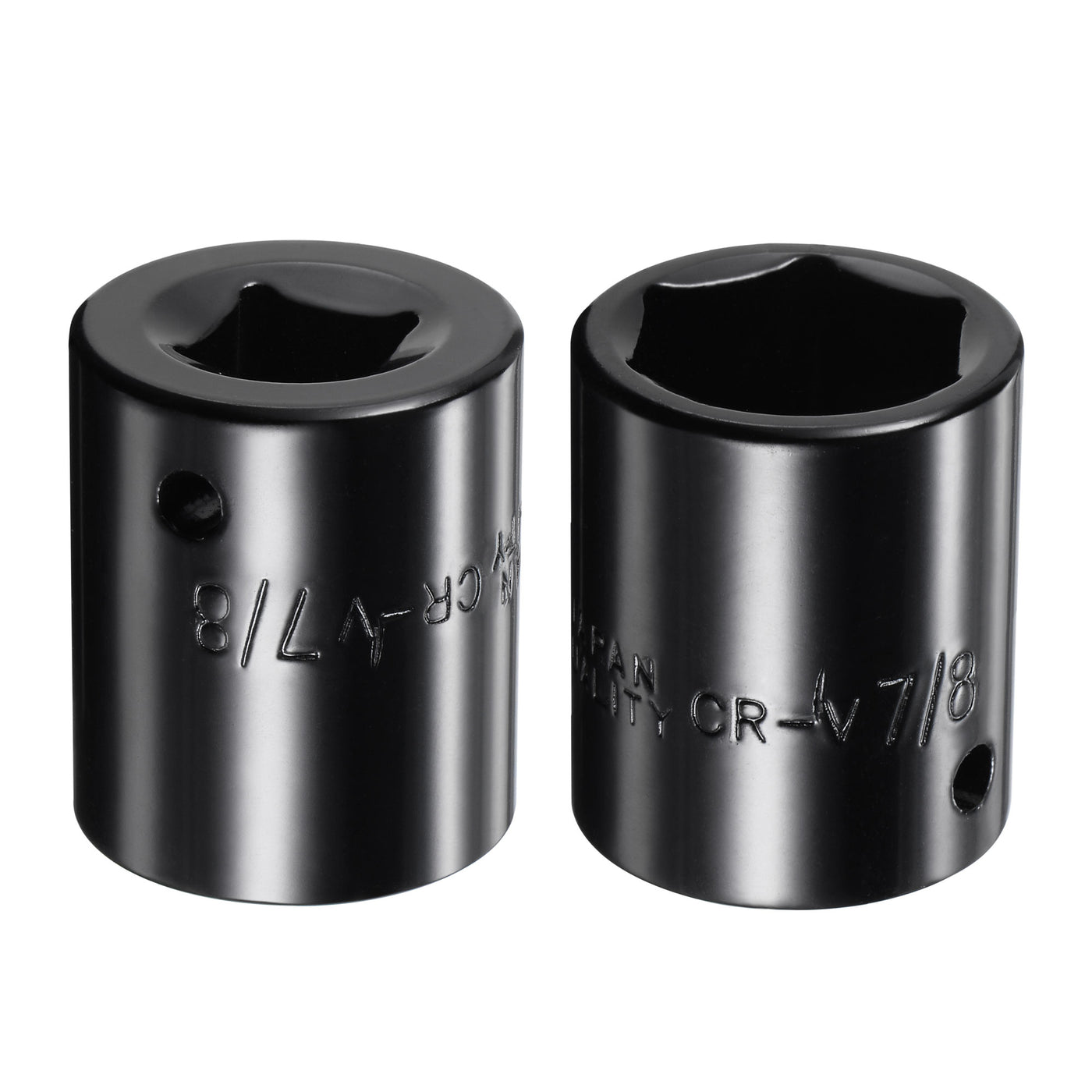 Harfington Square Drive 6-Point Impact Socket, CR-V Steel, Shallow SAE Sizes