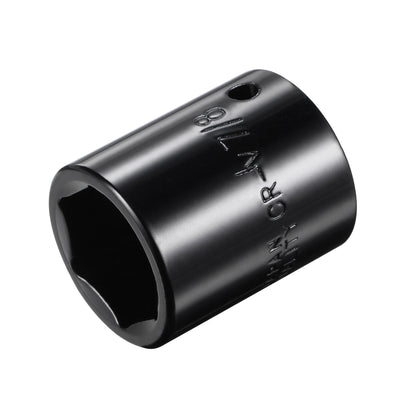 Harfington Square Drive 6-Point Impact Socket, CR-V Steel, Shallow SAE Sizes