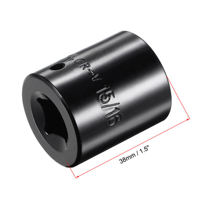 Harfington Square Drive 6-Point Impact Socket, CR-V Steel, Shallow SAE Sizes