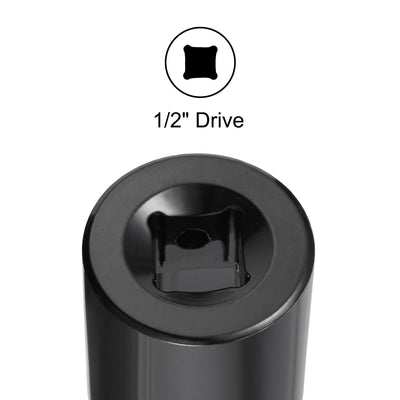 Harfington Square Drive 6-Point Impact Socket, CR-V Steel, Shallow SAE Sizes