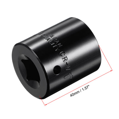 Harfington Square Drive 6-Point Impact Socket, CR-V Steel, Shallow SAE Sizes