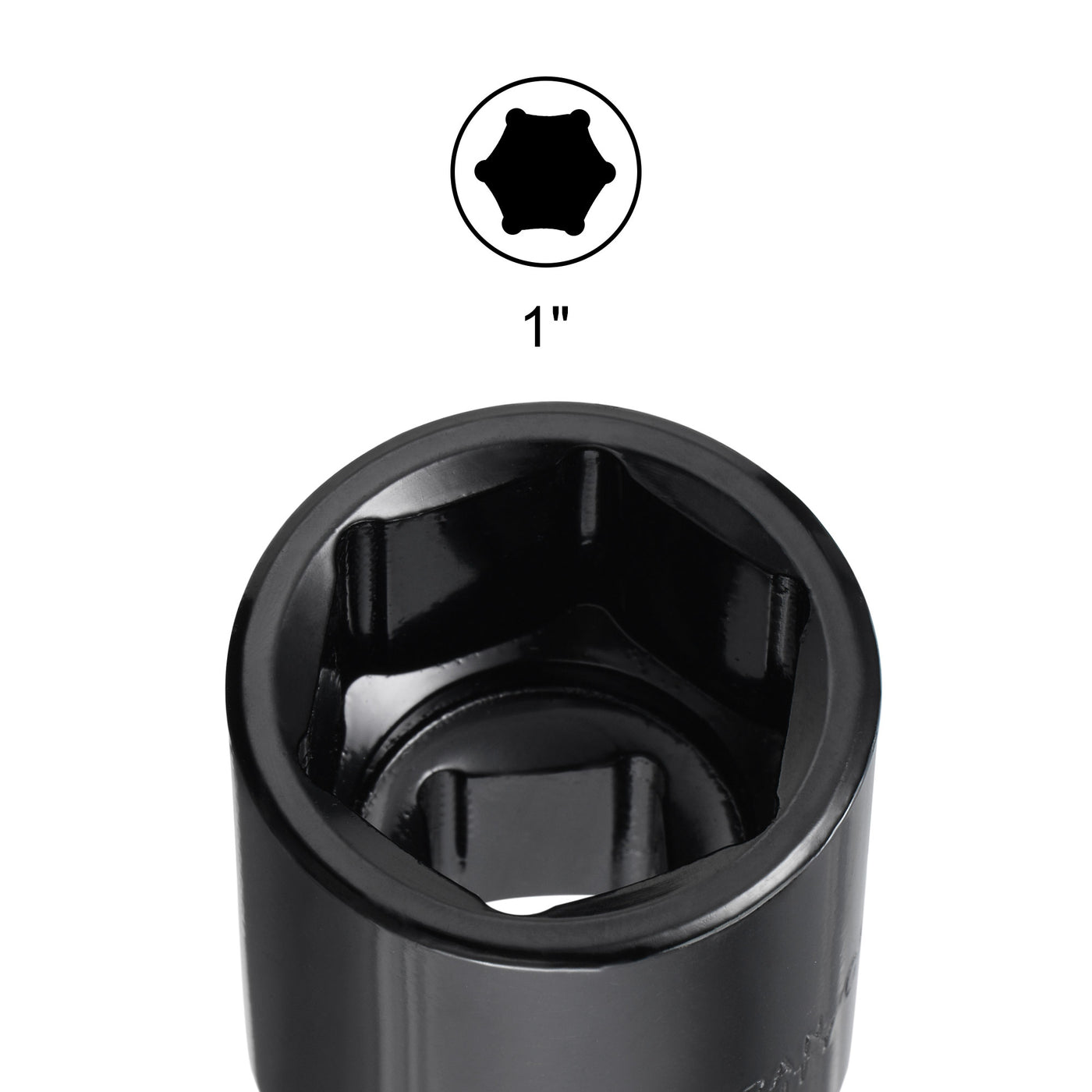 Harfington Square Drive 6-Point Impact Socket, CR-V Steel, Shallow SAE Sizes