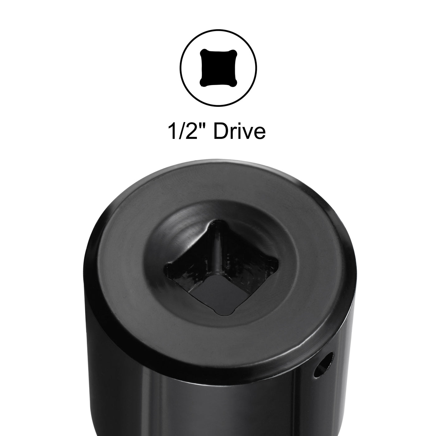 Harfington Square Drive 6-Point Impact Socket, CR-V Steel, Shallow SAE Sizes