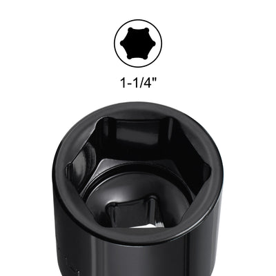 Harfington Square Drive 6-Point Impact Socket, CR-V Steel, Shallow SAE Sizes