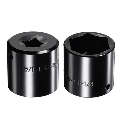 Harfington Square Drive 6-Point Impact Socket, CR-V Steel, Shallow SAE Sizes