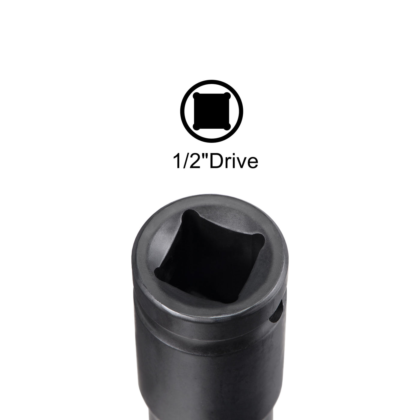 Harfington Square Drive 12-Point Deep Impact Socket, CR-MO Steel, Metric