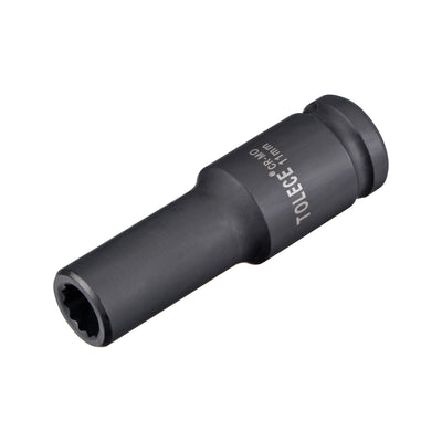 Harfington Square Drive 12-Point Deep Impact Socket, CR-MO Steel, Metric
