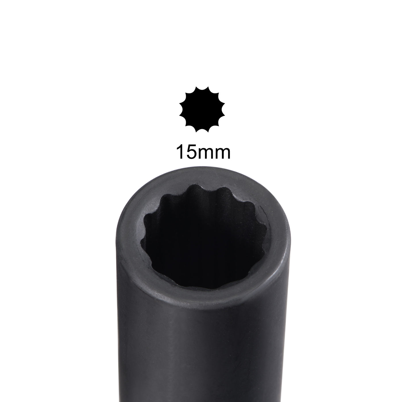 Harfington Square Drive 12-Point Deep Impact Socket, CR-MO Steel, Metric