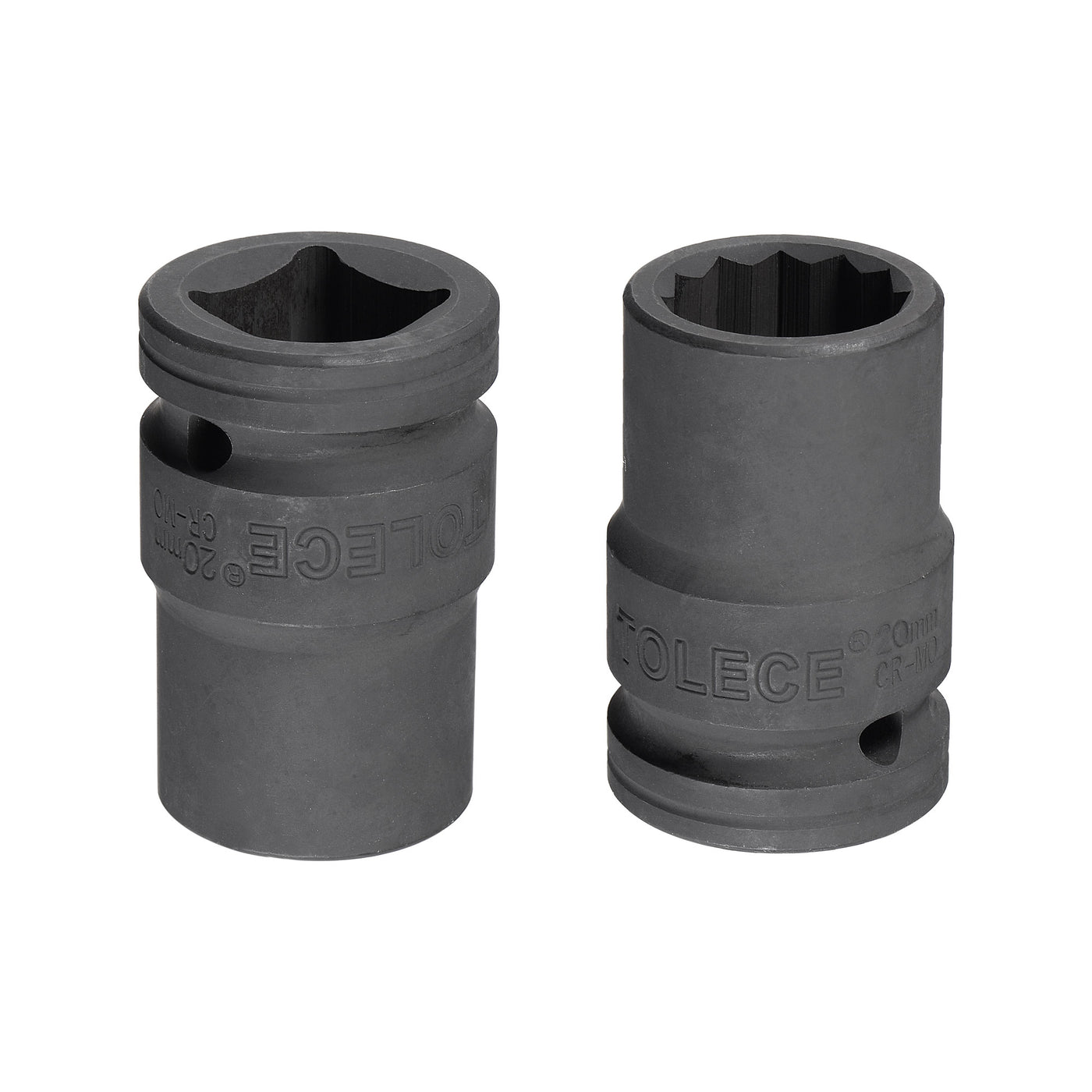 Harfington Square Drive 12-Point Impact Socket, CR-MO Steel, Standard Metric