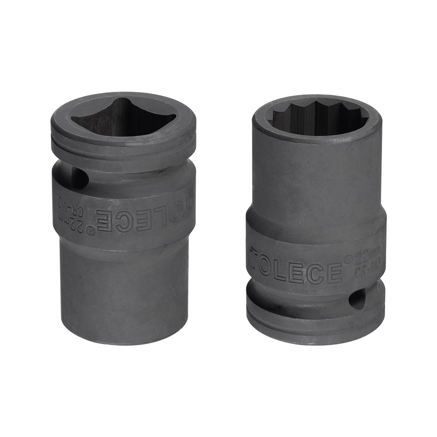 Harfington Square Drive 12-Point Impact Socket, CR-MO Steel, Standard Metric