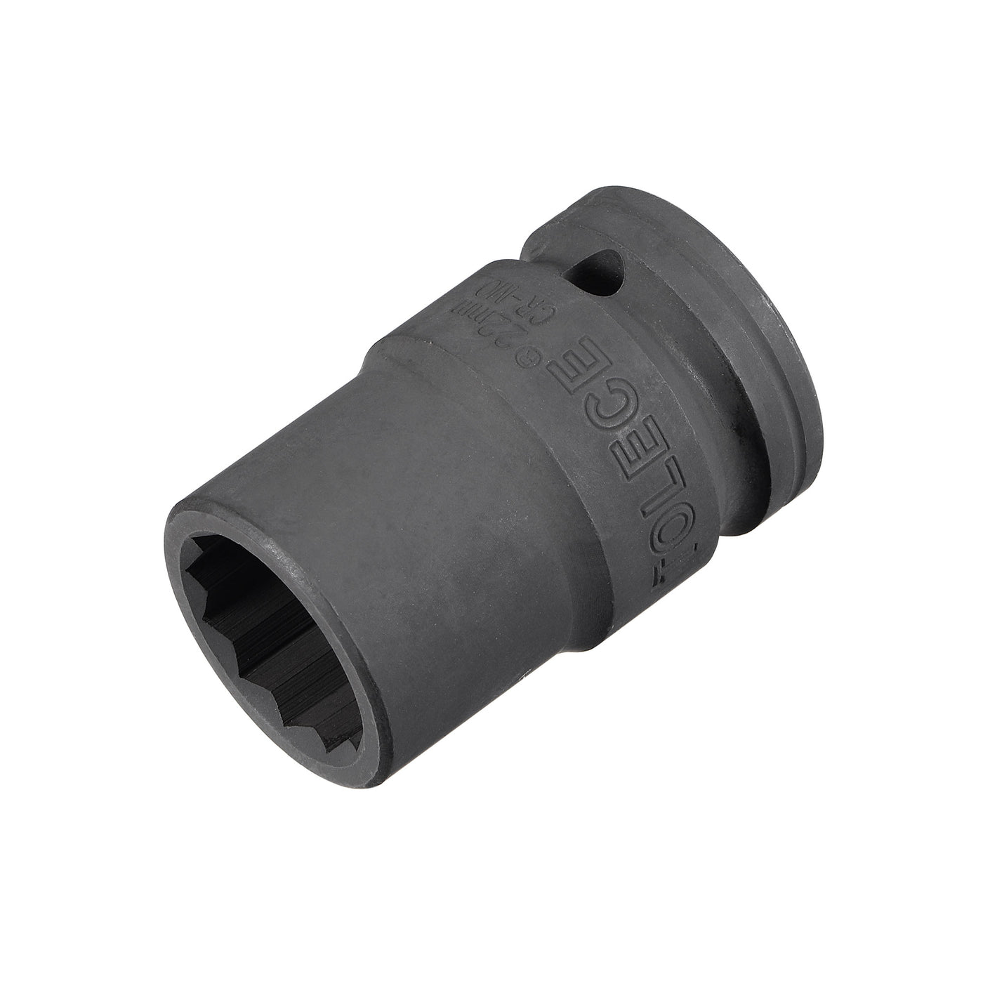 Harfington Square Drive 12-Point Impact Socket, CR-MO Steel, Standard Metric