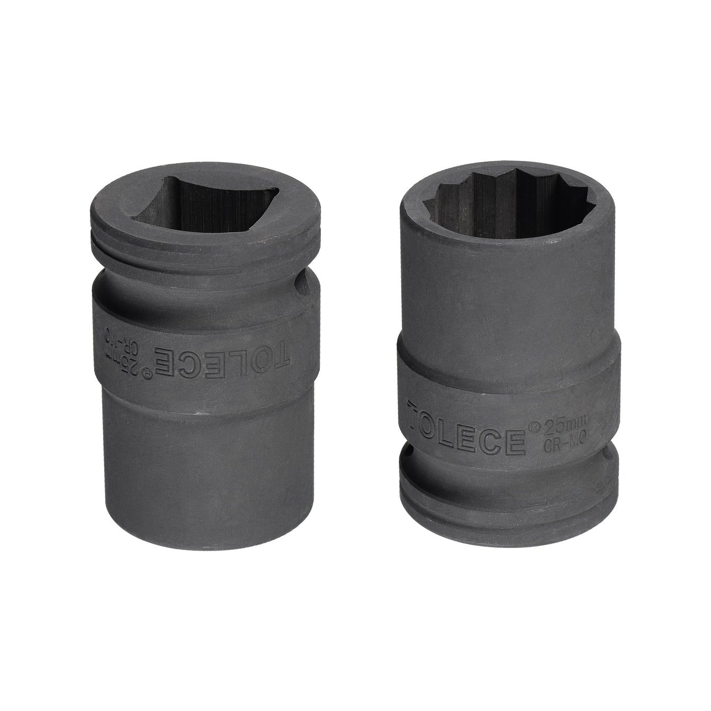 Harfington Square Drive 12-Point Impact Socket, CR-MO Steel, Standard Metric