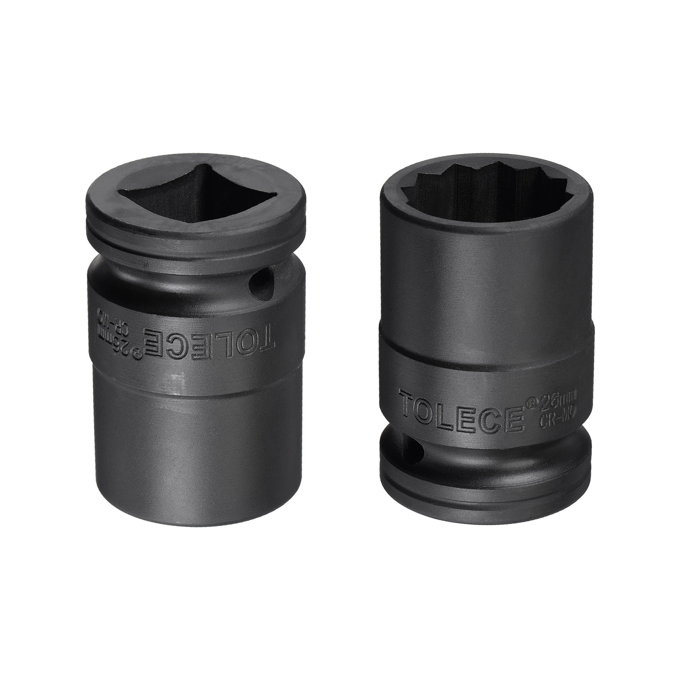 Harfington Square Drive 12-Point Impact Socket, CR-MO Steel, Standard Metric