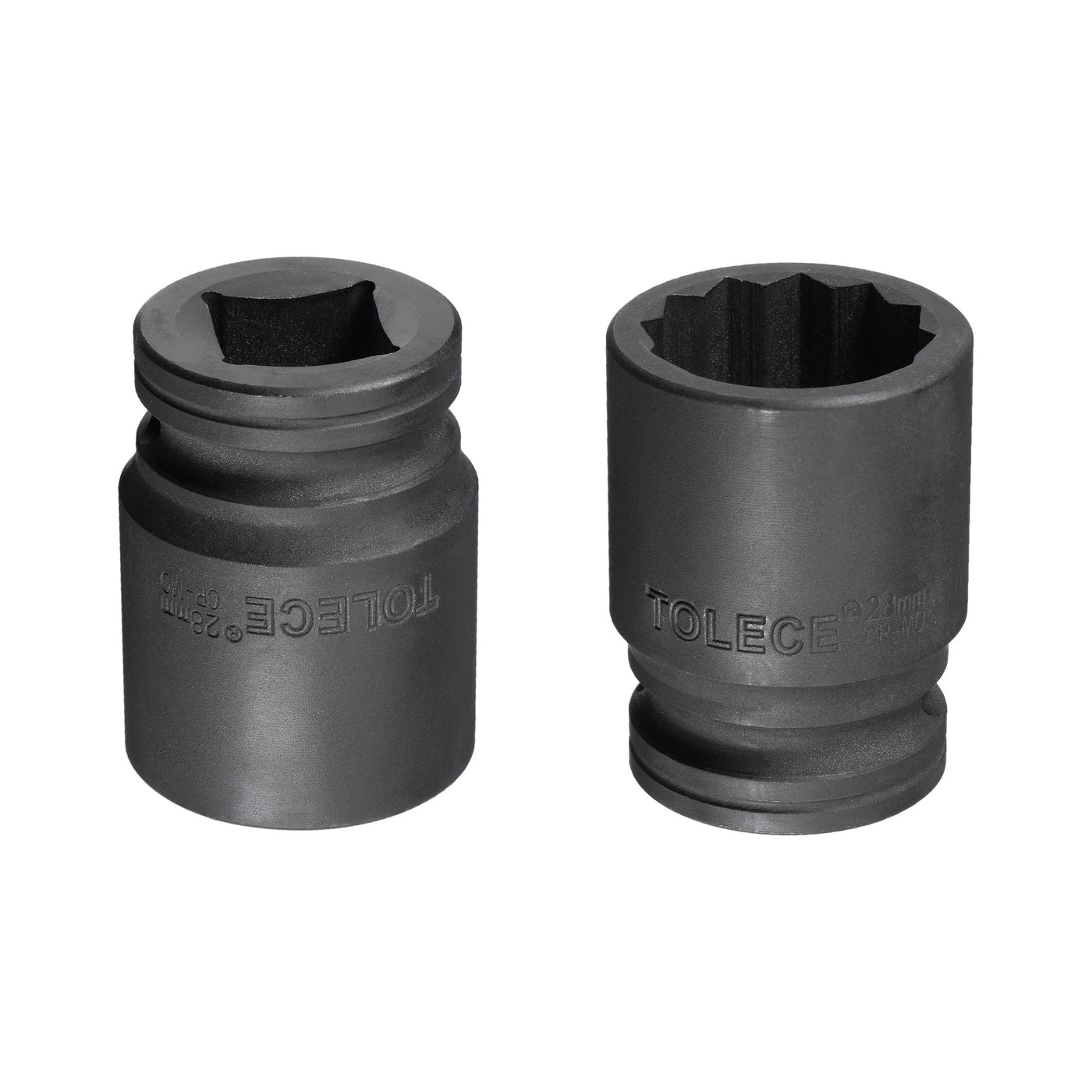 Harfington Square Drive 12-Point Impact Socket, CR-MO Steel, Standard Metric