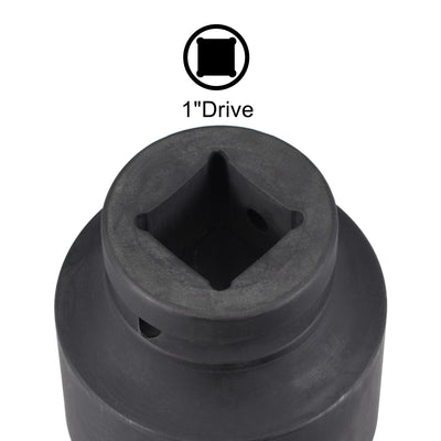 Harfington Square Drive 12-Point Impact Socket, Chrome-Moly Steel, Standard Metric Sizes