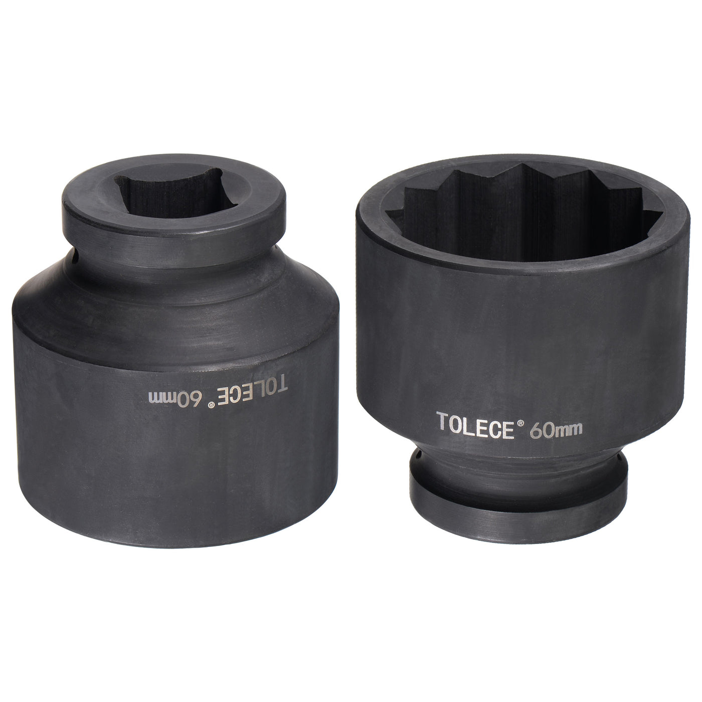 Harfington Square Drive 12-Point Impact Socket, Chrome-Moly Steel, Standard Metric Sizes