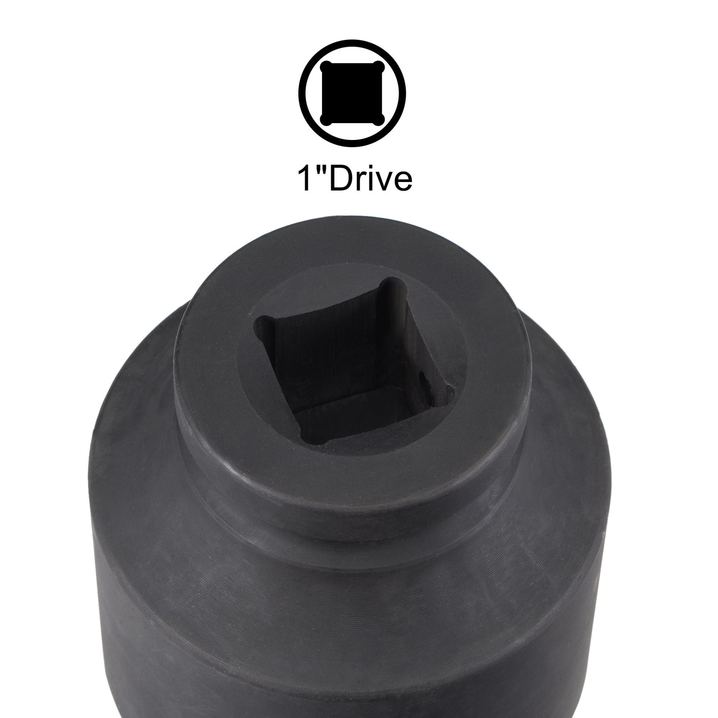 Harfington Square Drive 12-Point Impact Socket, Chrome-Moly Steel, Standard Metric Sizes