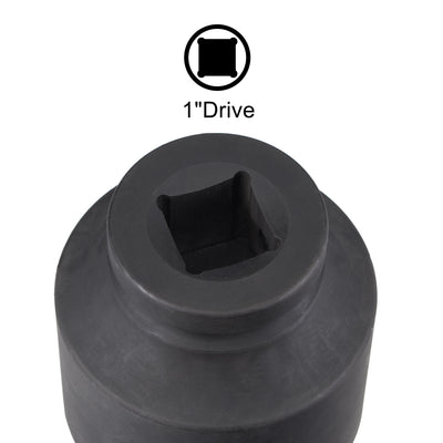Harfington Square Drive 12-Point Impact Socket, Chrome-Moly Steel, Standard Metric Sizes