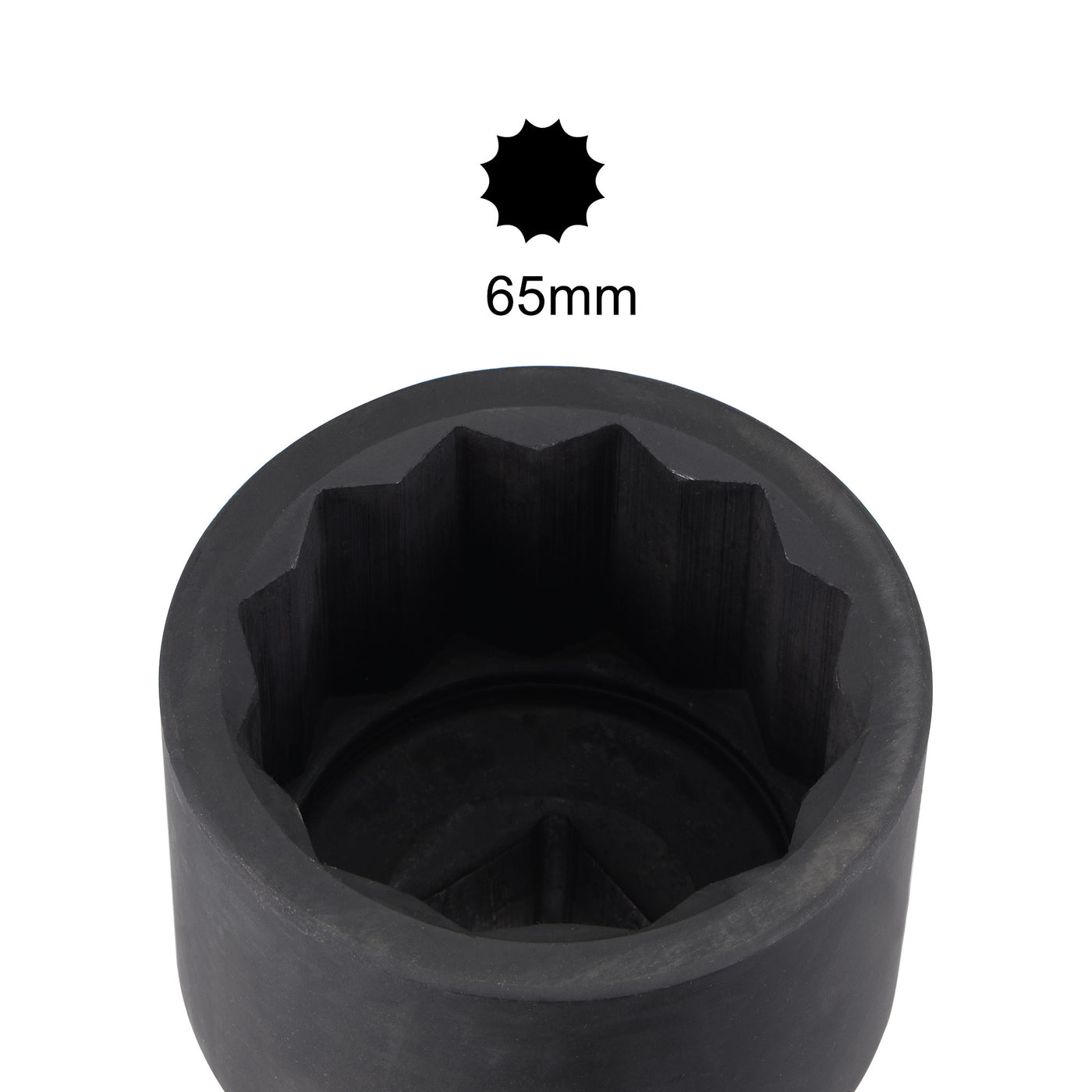 Harfington Square Drive 12-Point Impact Socket, Chrome-Moly Steel, Standard Metric Sizes