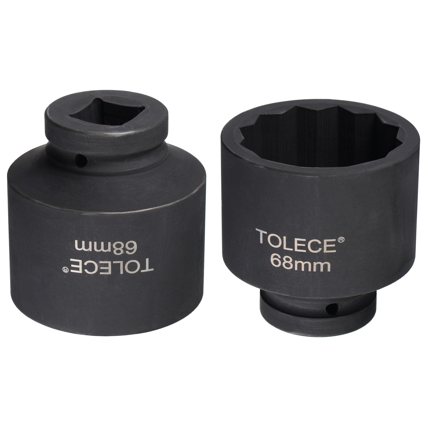 Harfington Square Drive 12-Point Impact Socket, Chrome-Moly Steel, Standard Metric Sizes