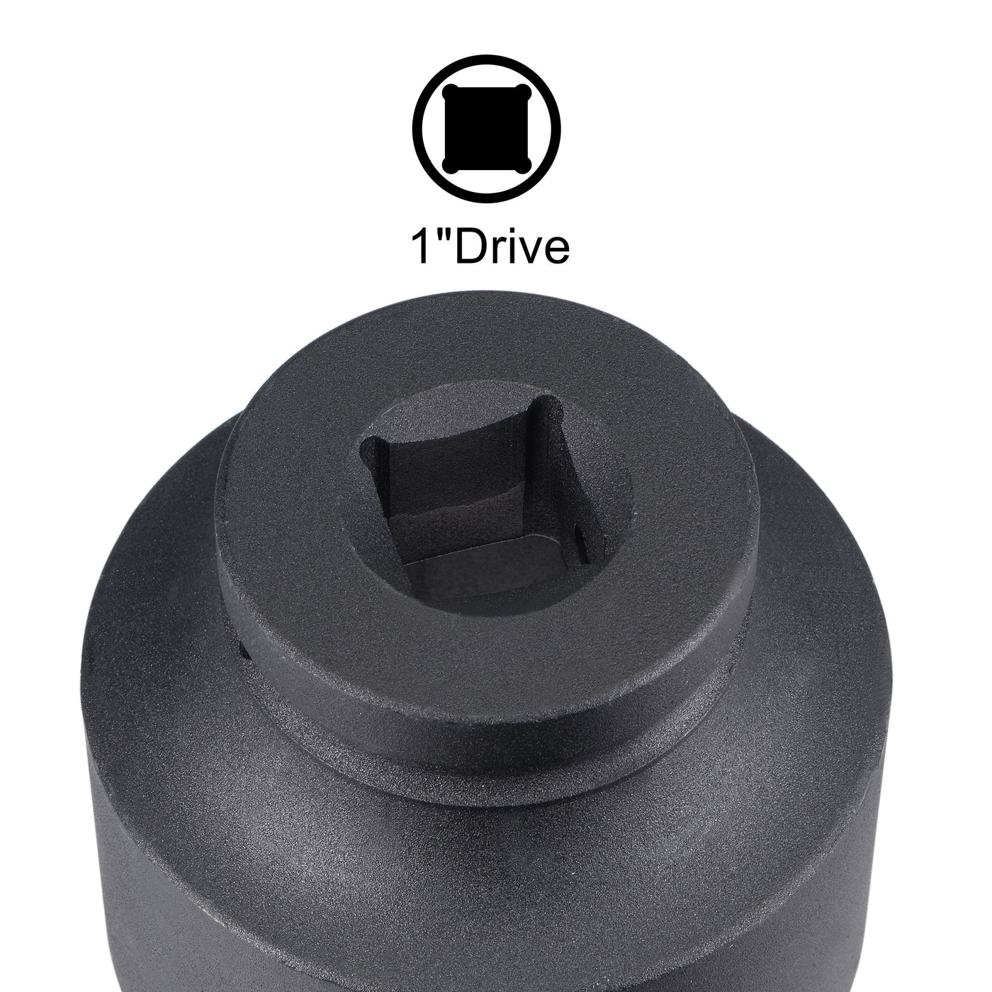 Harfington Square Drive 12-Point Impact Socket, Chrome-Moly Steel, Standard Metric Sizes