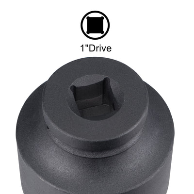 Harfington Square Drive 12-Point Impact Socket, Chrome-Moly Steel, Standard Metric Sizes