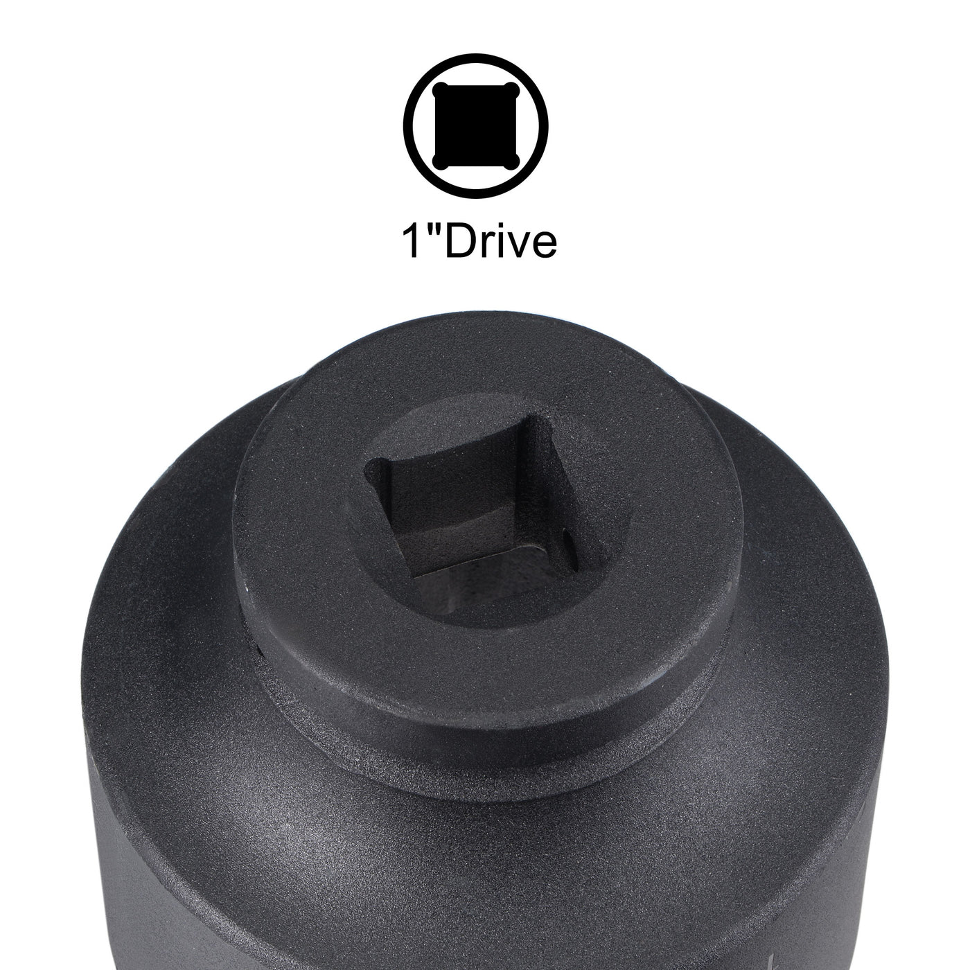 Harfington Square Drive 12-Point Impact Socket, Chrome-Moly Steel, Standard Metric Sizes