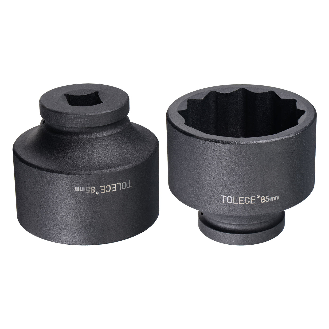 Harfington Square Drive 12-Point Impact Socket, Chrome-Moly Steel, Standard Metric Sizes