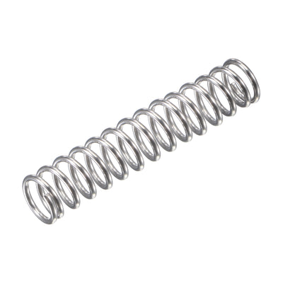uxcell Uxcell 304 Stainless Steel Material Round Compression Spring Silver for Electronics