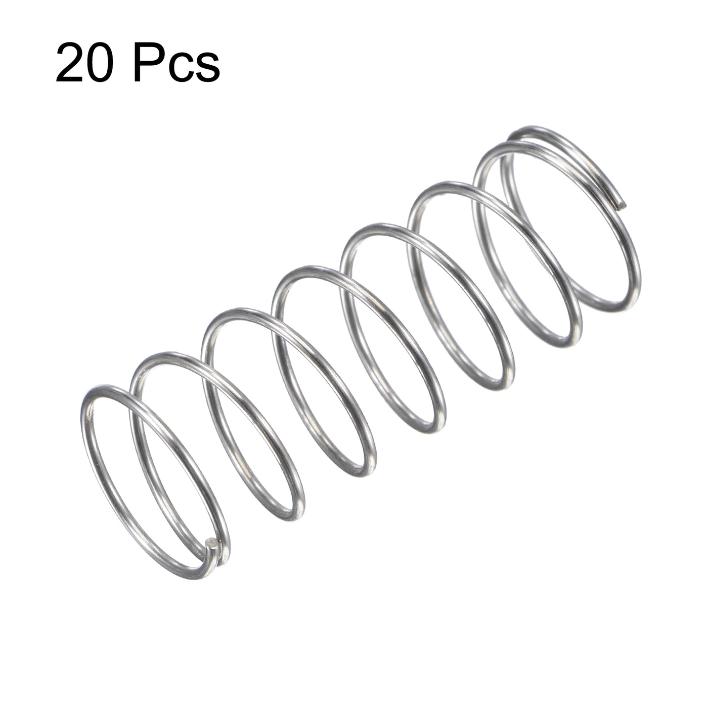 uxcell Uxcell 304 Stainless Steel Material Round Compression Spring Load Capacity Silver for Electronics