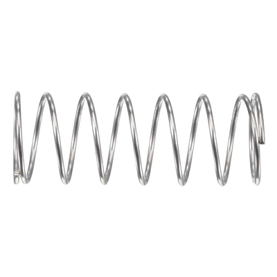 Harfington Uxcell 304 Stainless Steel Material Round Compression Spring Load Capacity Silver for Electronics