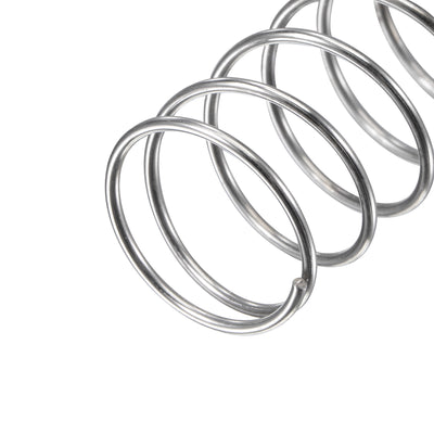 Harfington Uxcell 304 Stainless Steel Material Round Compression Spring Load Capacity Silver for Electronics