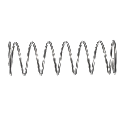 Harfington Uxcell 304 Stainless Steel Material Round Compression Spring Load Capacity Silver for Electronics