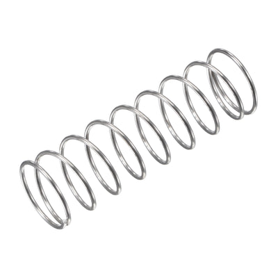 Harfington Uxcell 304 Stainless Steel Material Round Compression Spring Load Capacity Silver for Electronics