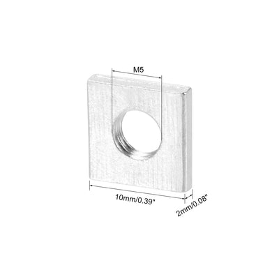 Harfington Square Nuts Bolts Zinc-Plated Metric Coarse Thread Assortment Kit