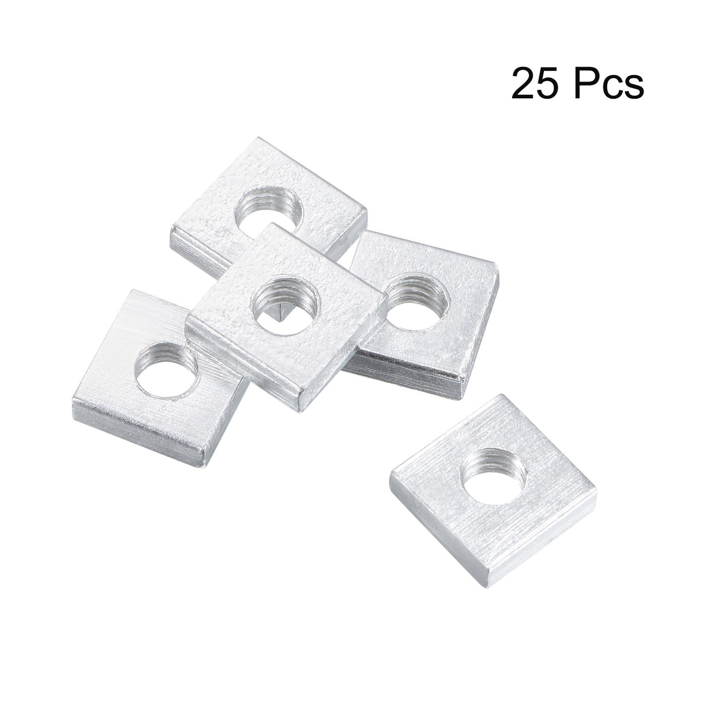 Harfington Square Nuts Bolts Zinc-Plated Metric Coarse Thread Assortment Kit