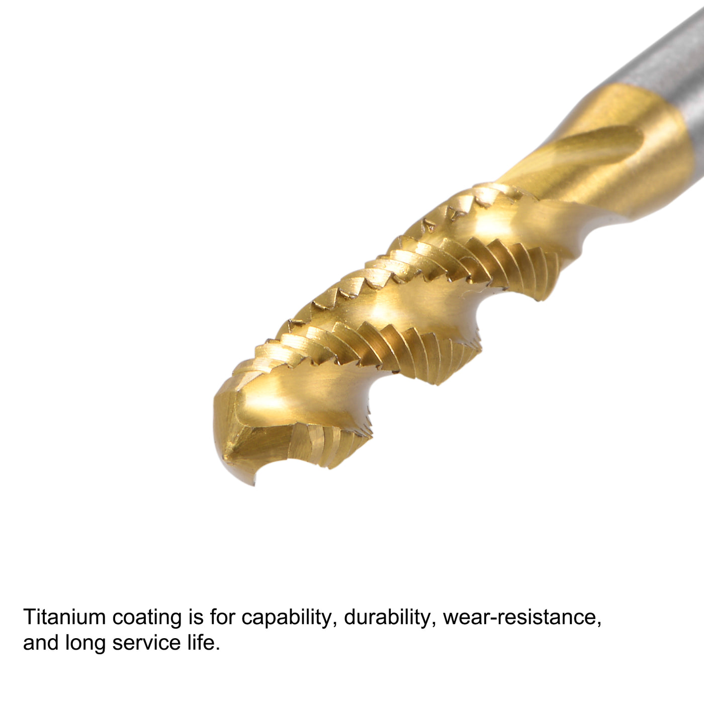 Harfington M3-M8 HSS Hand Screw Thread Metric Plug Tap Set