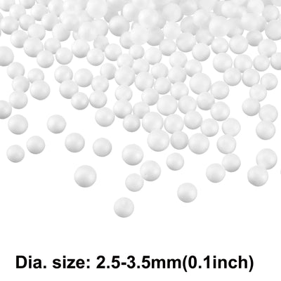 Harfington Polystyrene Foam Ball Beads Round for Arts, DIY Crafts, Party Decorations, Fillings of Vase Pillow