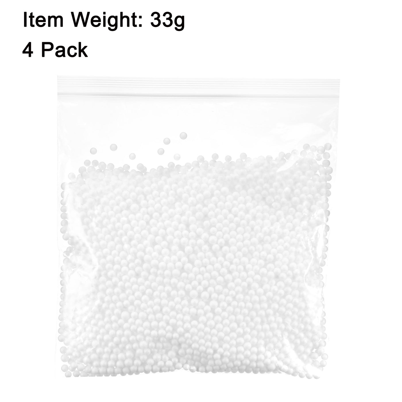 Harfington Polystyrene Foam Ball Beads Round for DIY Crafts, Party Decorations, Fillings of Vase Pillow