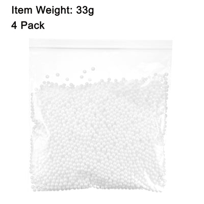 Harfington Polystyrene Foam Ball Beads Round for DIY Crafts, Party Decorations, Fillings of Vase Pillow