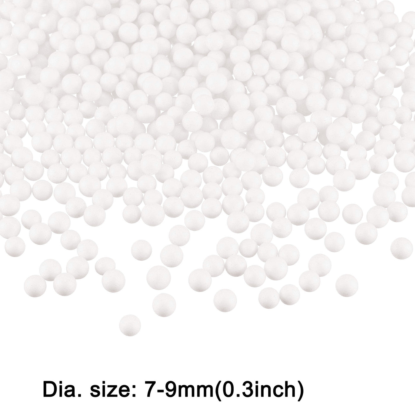 Harfington Polystyrene Foam Ball Beads Round for the Arts, DIY Crafts, Party Decorations, Fillings of Vase Pillow