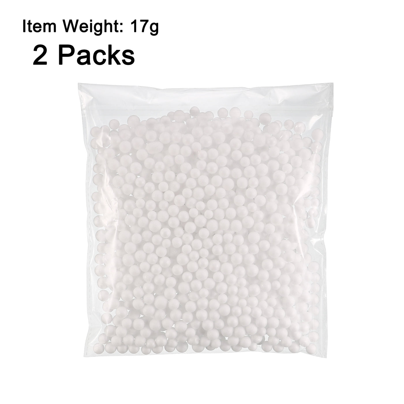 Harfington Polystyrene Foam Ball Beads Round for Arts, DIY Crafts, Party Decorations, Fillings of Vase Pillow