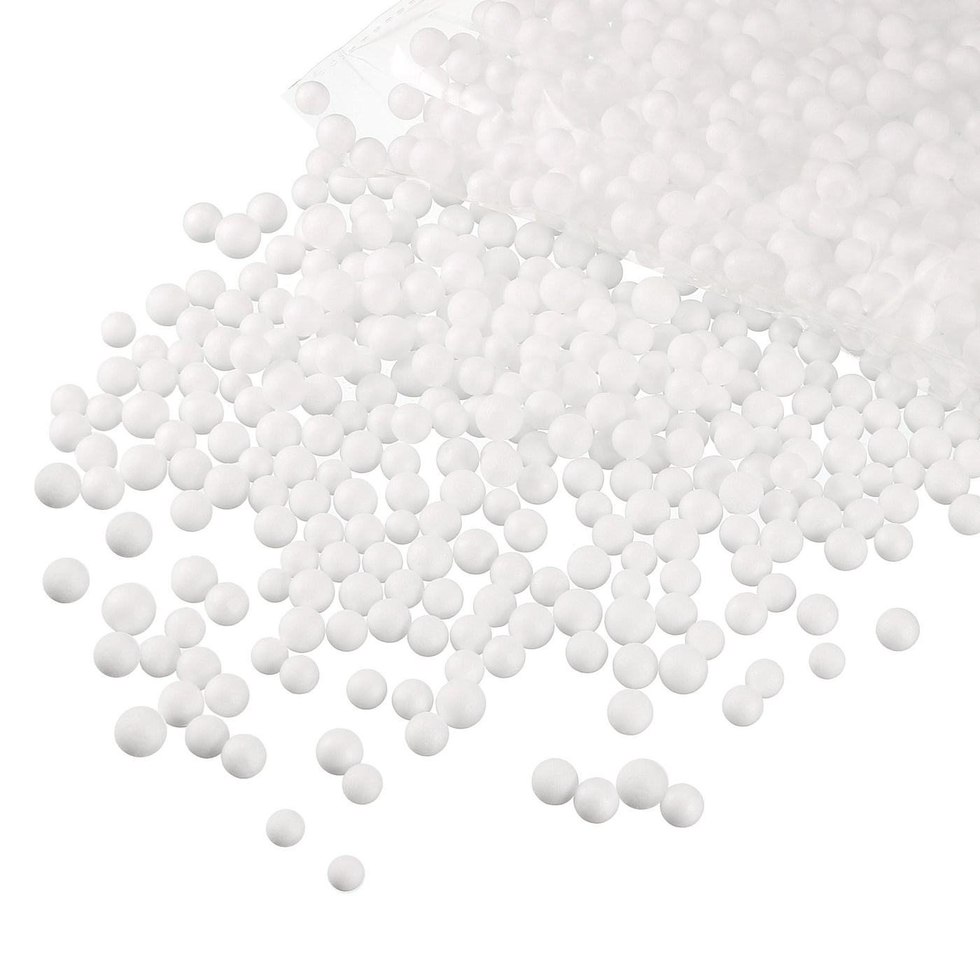 Harfington Polystyrene Foam Ball Beads Round for DIY Crafts, Party Decorations, Fillings of Vase Pillow