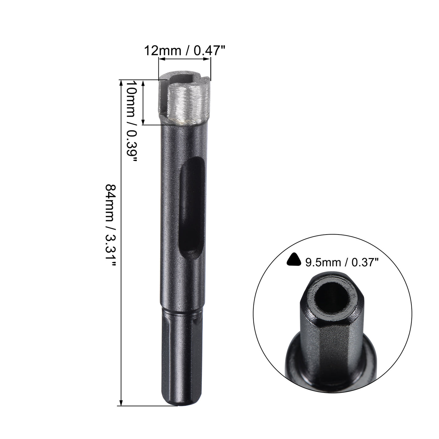 Harfington Diamond Core Drill Bits Dry or Wet for Concrete Brick Block Masonry Drilling Tool