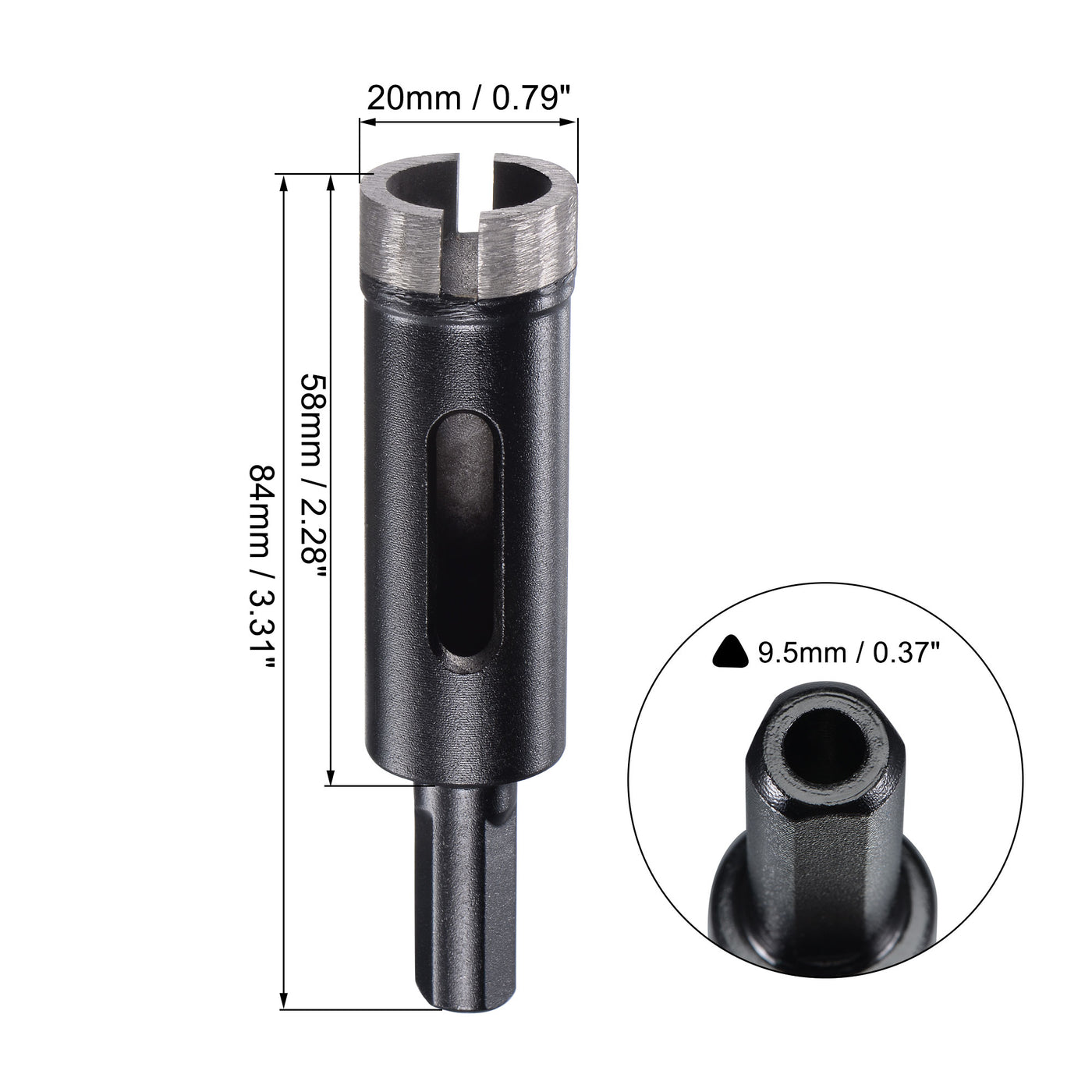 Harfington Diamond Core Drill Bits Dry or Wet for Concrete Brick Block Masonry Drilling Tool