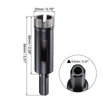 Harfington Diamond Core Drill Bits Dry or Wet for Concrete Brick Block Masonry Drilling Tool