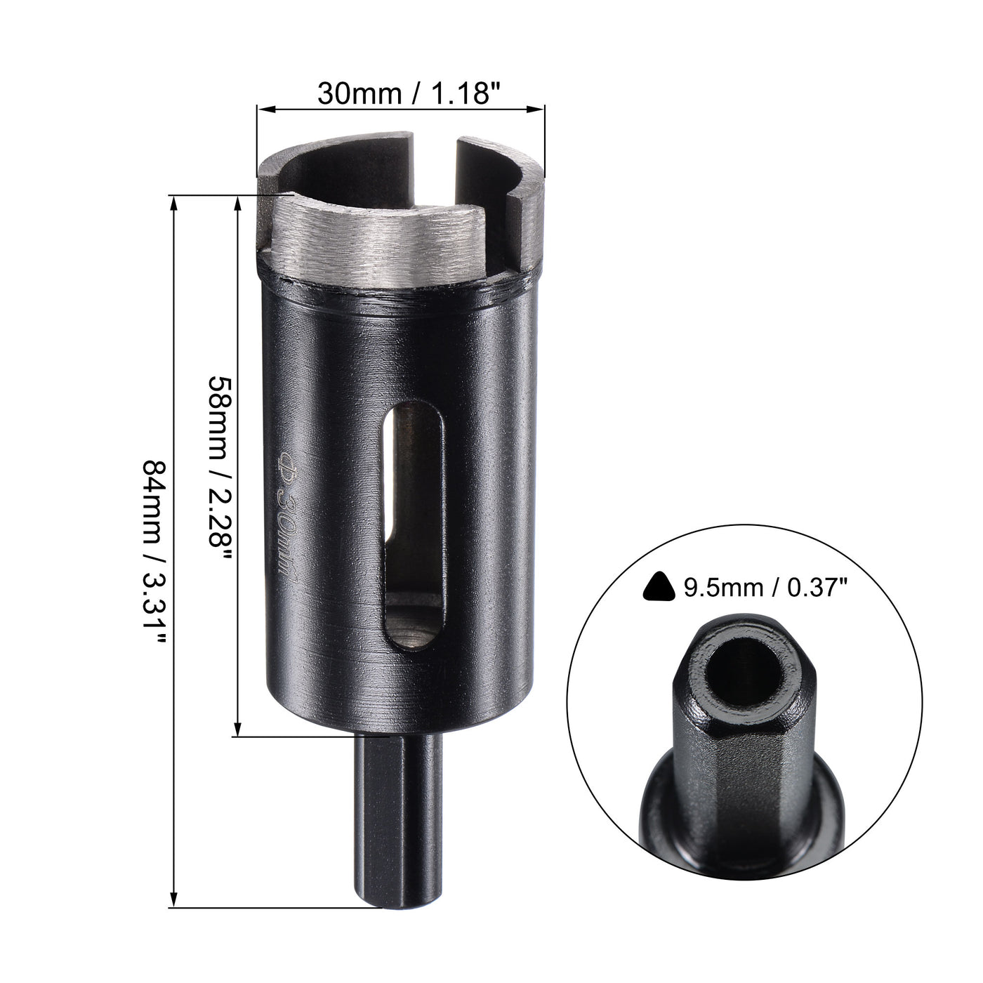 Harfington Diamond Core Drill Bits Dry or Wet for Concrete Brick Block Masonry